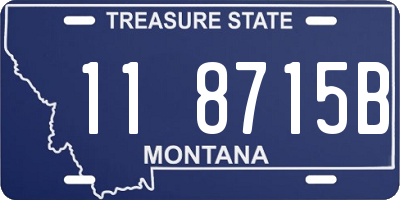 MT license plate 118715B