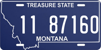 MT license plate 118716O