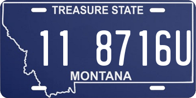 MT license plate 118716U