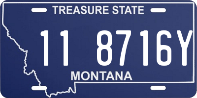 MT license plate 118716Y