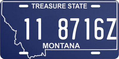 MT license plate 118716Z