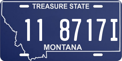 MT license plate 118717I