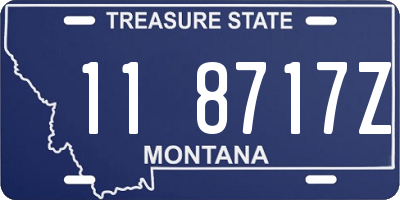 MT license plate 118717Z
