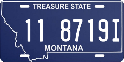 MT license plate 118719I
