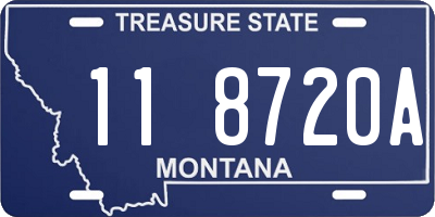 MT license plate 118720A