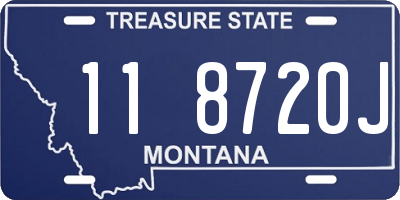 MT license plate 118720J