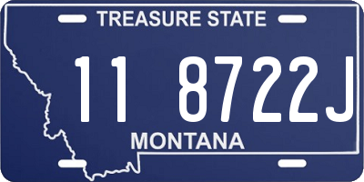 MT license plate 118722J