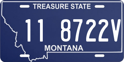 MT license plate 118722V