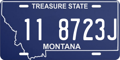 MT license plate 118723J