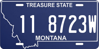 MT license plate 118723W