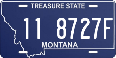 MT license plate 118727F