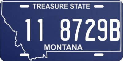 MT license plate 118729B