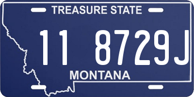MT license plate 118729J