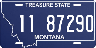 MT license plate 118729O
