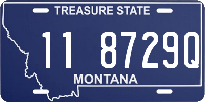 MT license plate 118729Q