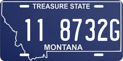 MT license plate 118732G