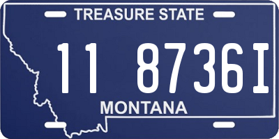 MT license plate 118736I