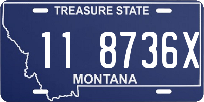 MT license plate 118736X