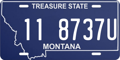 MT license plate 118737U
