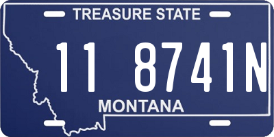 MT license plate 118741N