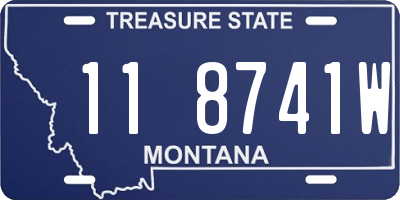 MT license plate 118741W
