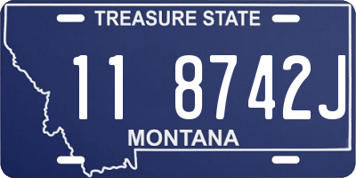 MT license plate 118742J