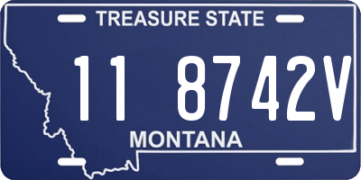 MT license plate 118742V