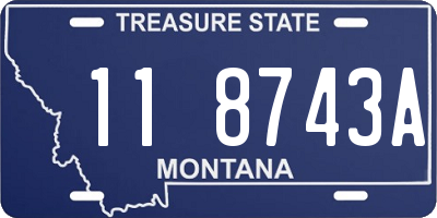 MT license plate 118743A