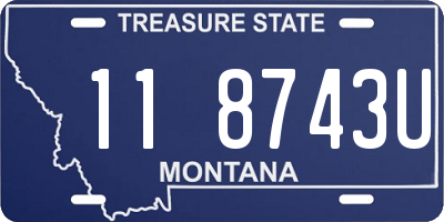 MT license plate 118743U