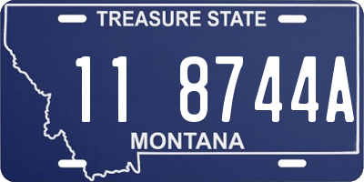 MT license plate 118744A