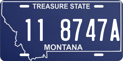 MT license plate 118747A