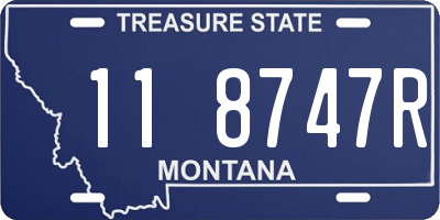 MT license plate 118747R