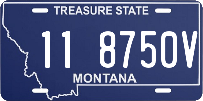 MT license plate 118750V