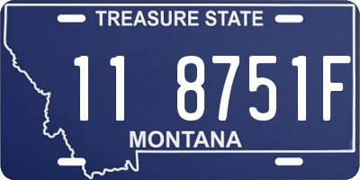 MT license plate 118751F