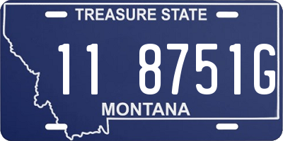 MT license plate 118751G