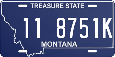 MT license plate 118751K