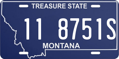 MT license plate 118751S