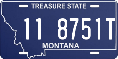 MT license plate 118751T