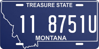 MT license plate 118751U