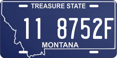 MT license plate 118752F