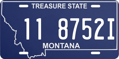 MT license plate 118752I