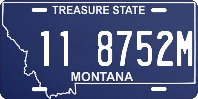 MT license plate 118752M