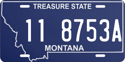 MT license plate 118753A