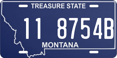 MT license plate 118754B
