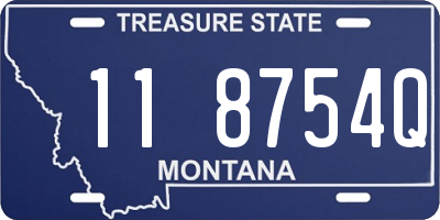 MT license plate 118754Q
