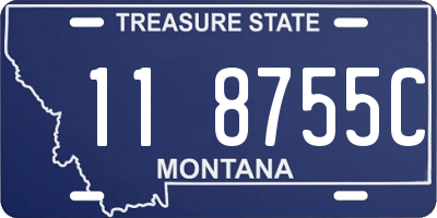 MT license plate 118755C
