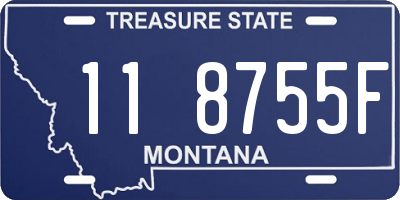 MT license plate 118755F