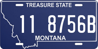 MT license plate 118756B