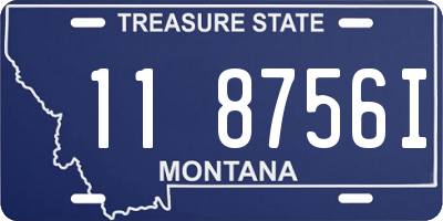 MT license plate 118756I