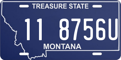 MT license plate 118756U